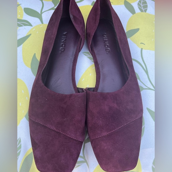 VINCE Cyder Half D'orsay Cutout Flats Sz 6.5 - Picture 10 of 10